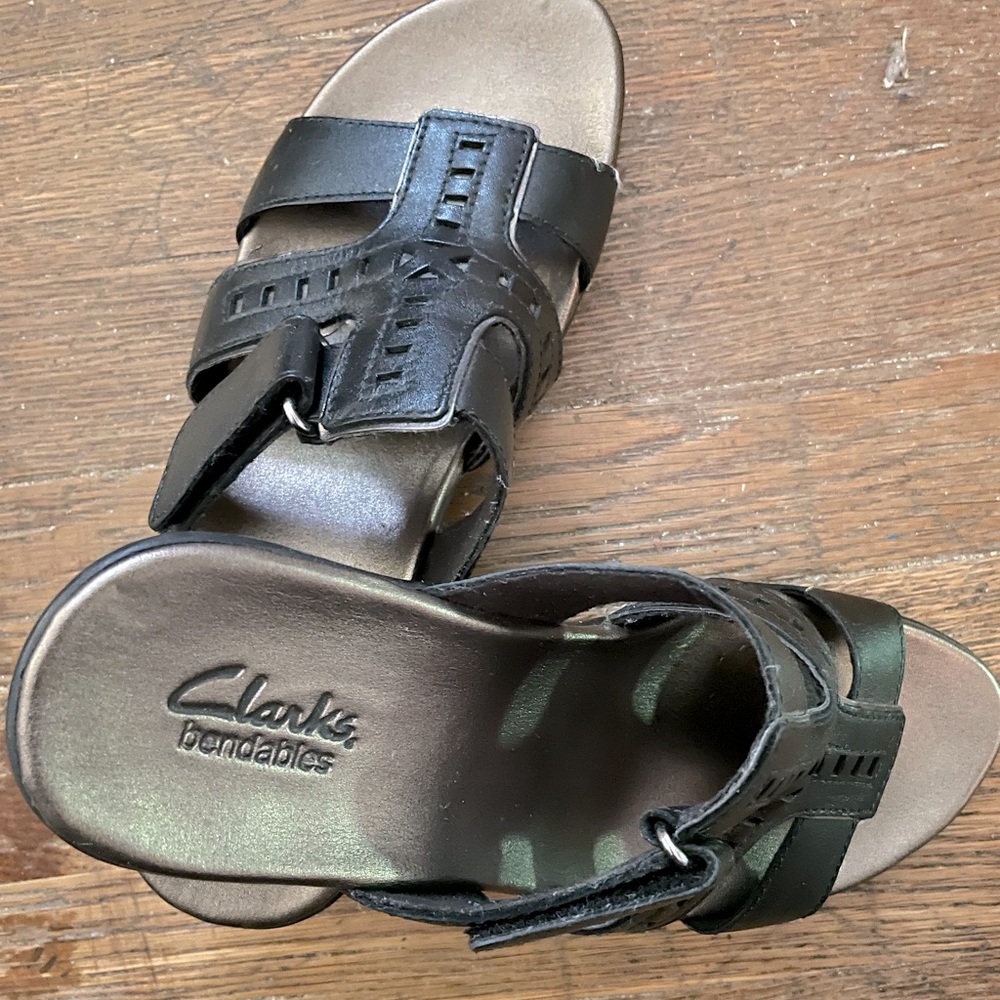 Clarks bendable slip on sandal